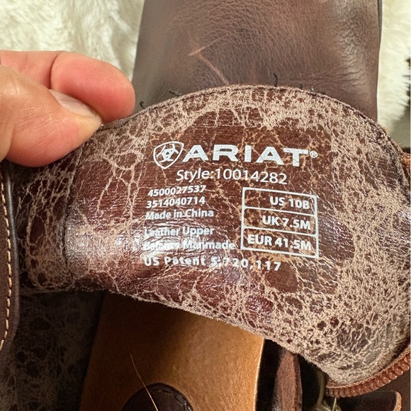 Ariat Astor Women’s Brown Leather Ankle Boots Size: 10B - Picture 9 of 9